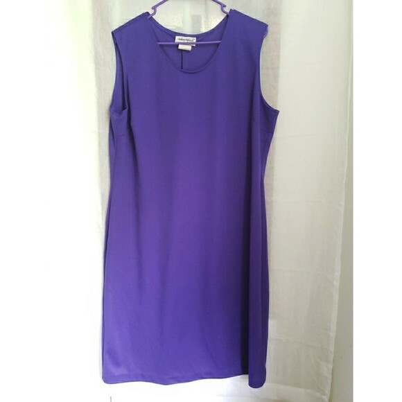 VTG USA Anthony Richards Purple Dress Mother of Bride Size 18 ONLY ONE PIECE - Picture 1 of 9